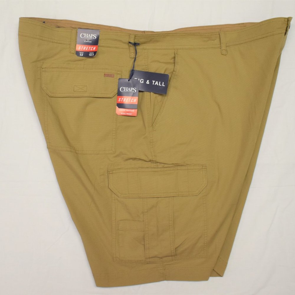 Chaps Stretch Cargo Shorts 10.5" Inseam Big & Tall