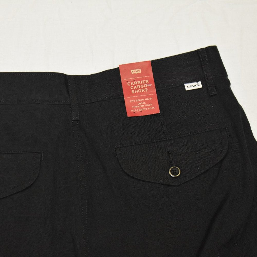 Levi's Carrier Cargo Shorts 29 Loose Fit Black NWT