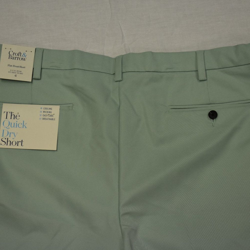 Men's Croft & Barrow Quick Dry Flat Front Short-Water-New with Tags