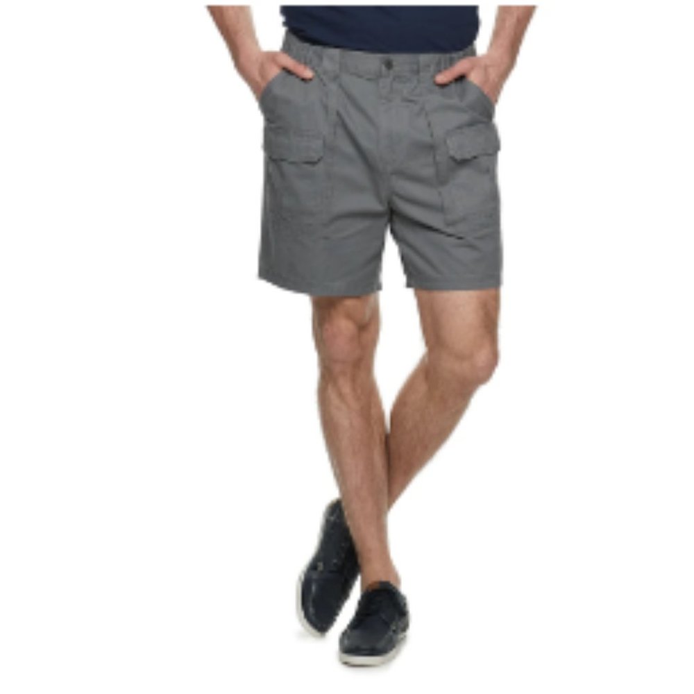 Big & Tall Croft & Barrow Cargo Shorts-Grey-New with Tags