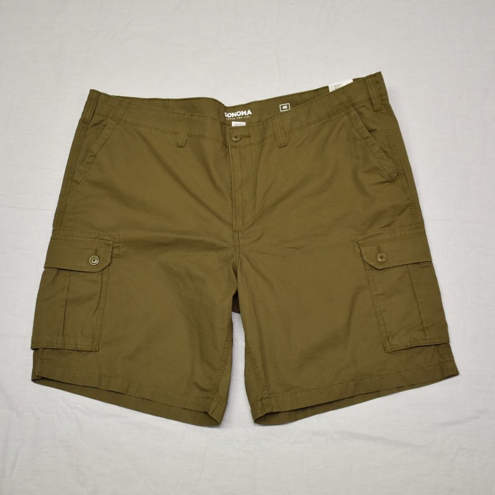 Big & Tall SONOMA Belted Classic Cargo Shorts