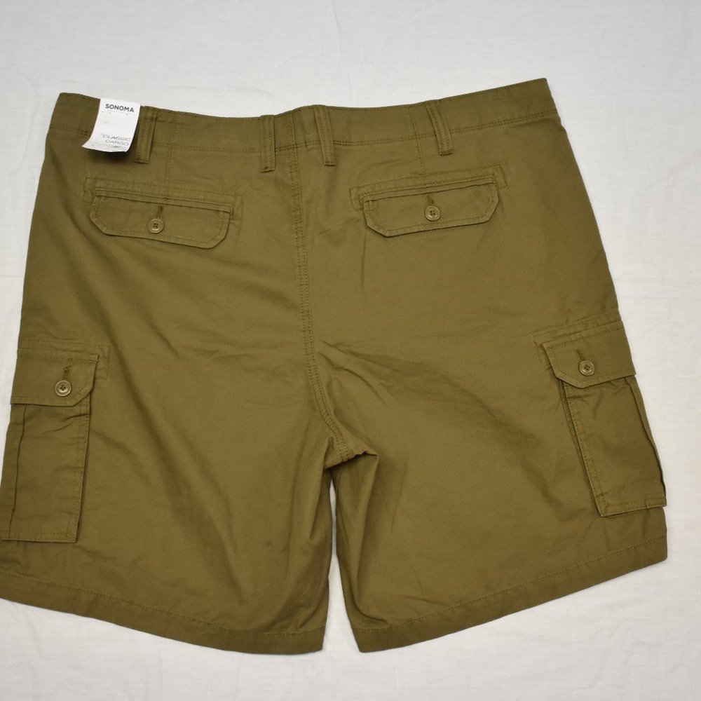 Big & Tall SONOMA Belted Classic Cargo Shorts