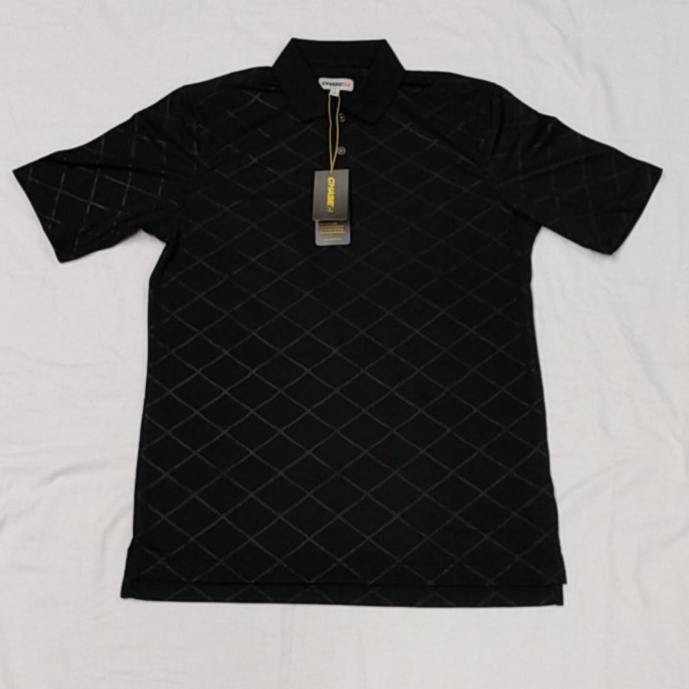 Chase 54 Black Mens Small Golf Polo New with Tags