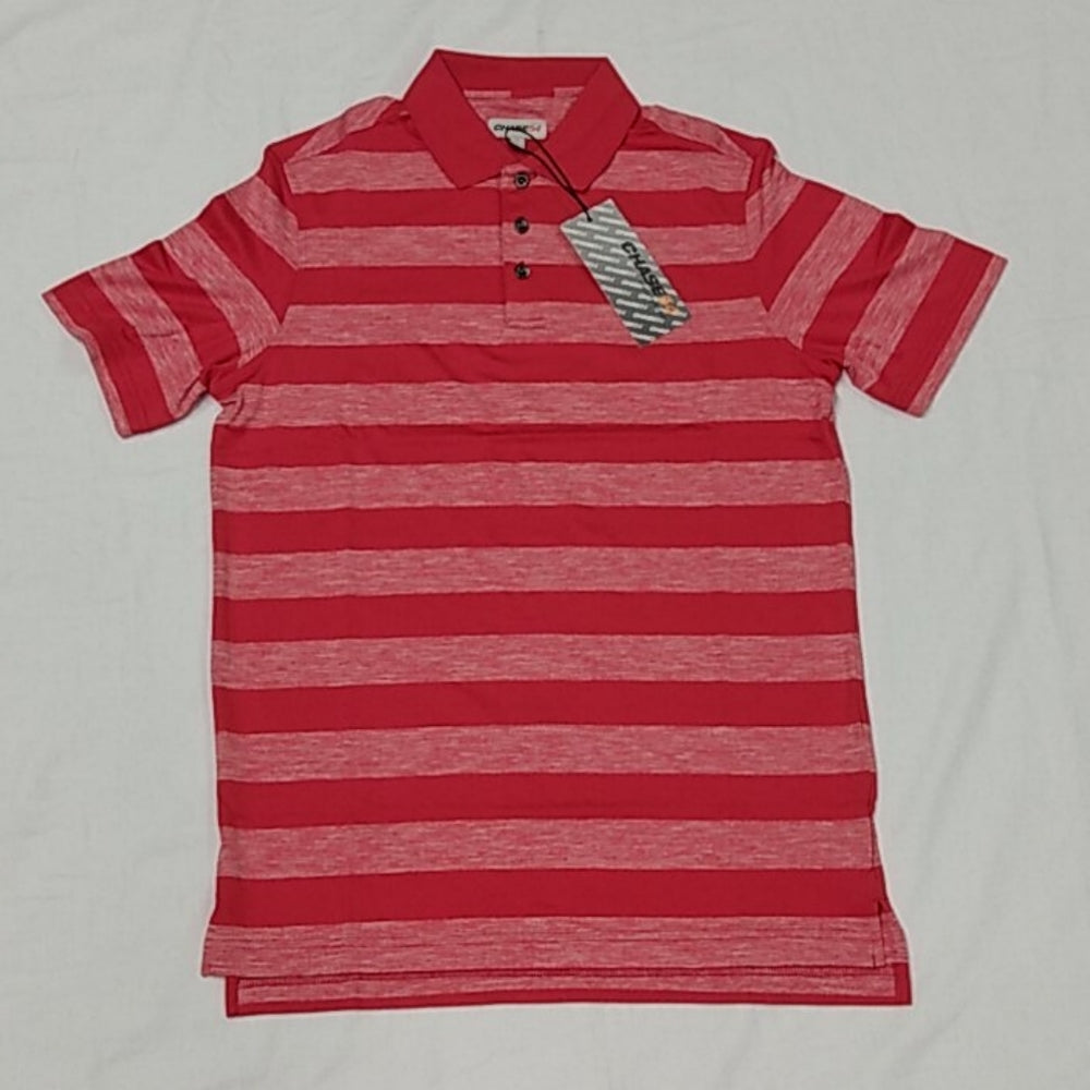 Chase 54 Mens Small Red Stripe Polo New with Tags