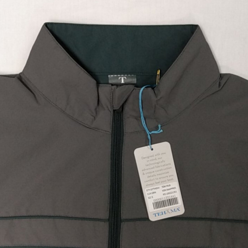 Tehama Ricky Windshirt Jacket Small Green/Grey New with Tags