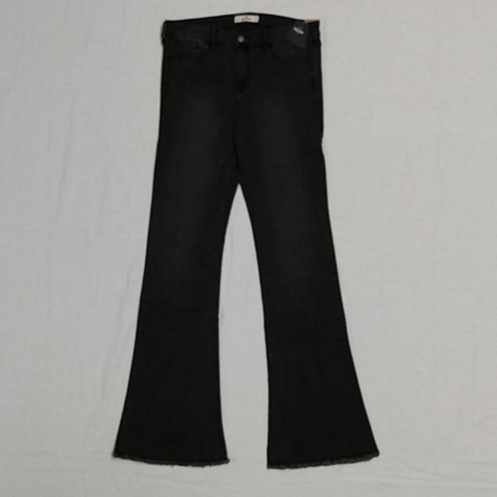 Hollister High Rise Flare Jeans-Vintage Black-New with Tags