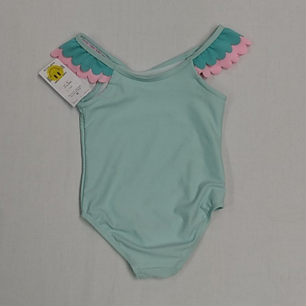 Carter's One Piece Swimsuit-Seafoam Green with Birds-2T-New with Tags