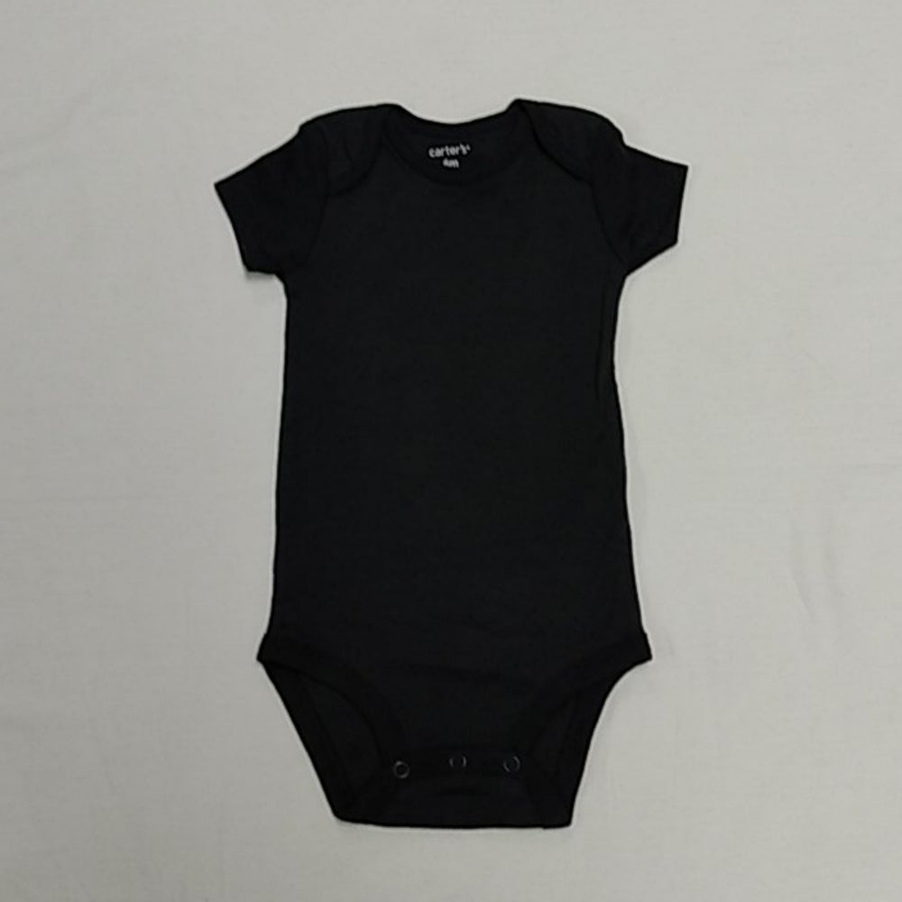 Carter 4 body suits 6 month black grey white