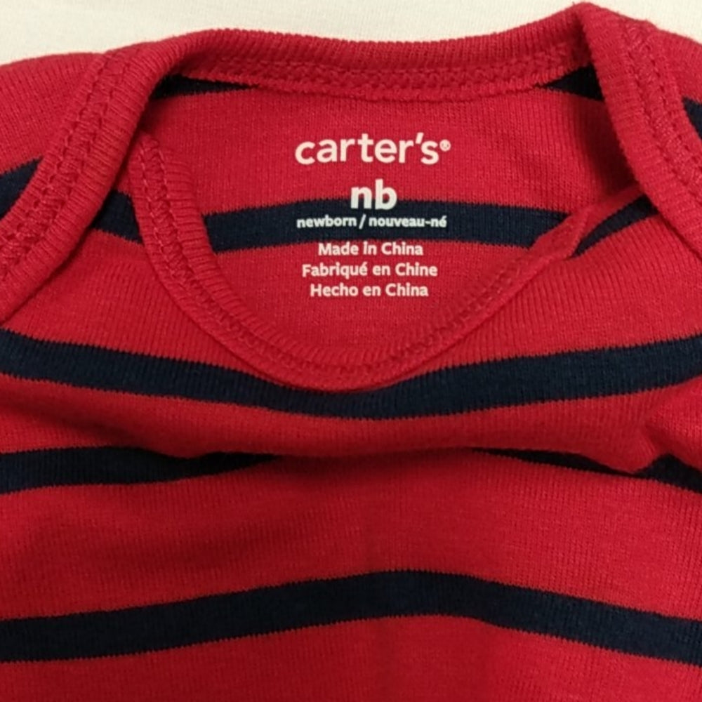 Carter's Boys Bodysuit-Mom's MVP-Red/Blue/White-New without Tags