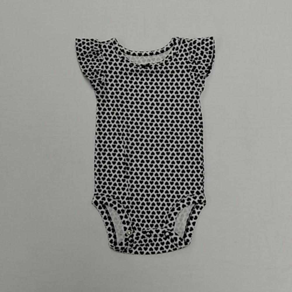 Carter's  Bodysuits-White/Black/Grey-Happy Girl-New without Tags