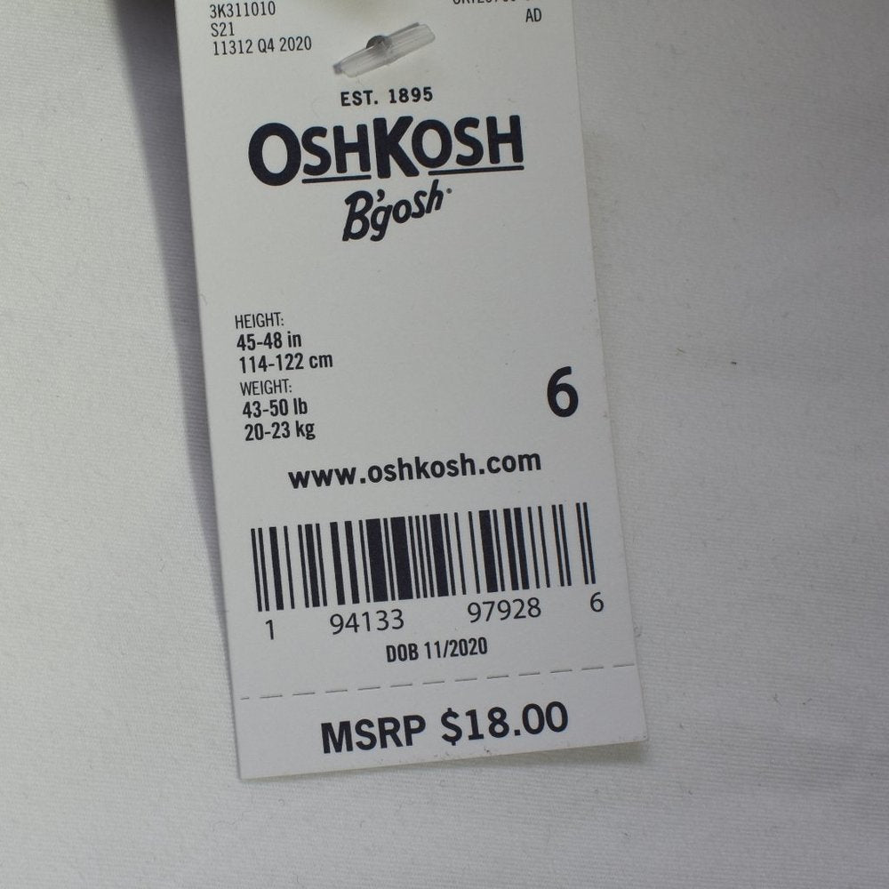 OshKosh Boys Button Neck Polo -Navy-Size 7-New with Tags