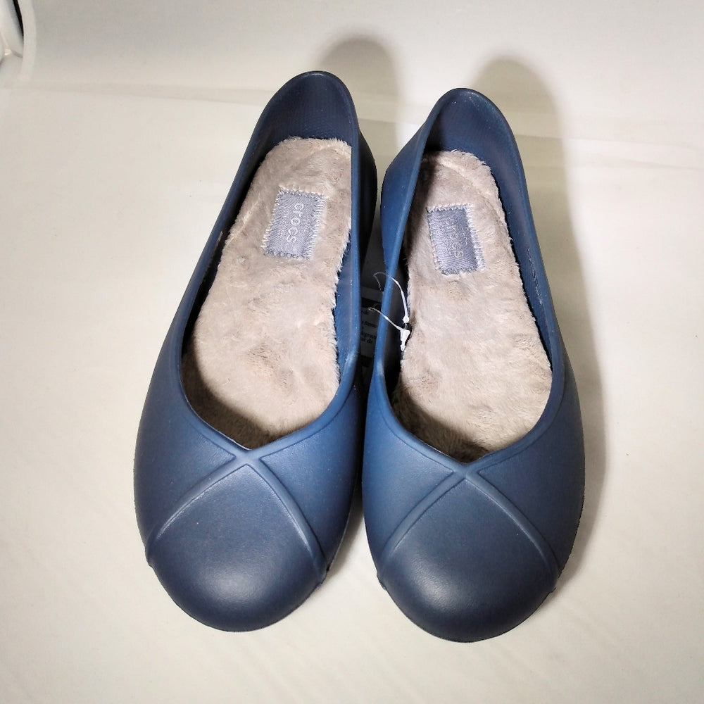 Crocs Olivia II Lined flat Navy New with tags