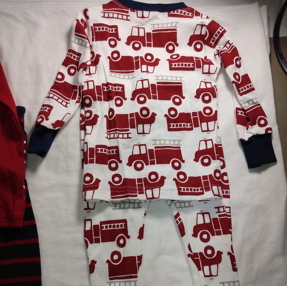 Carter's 4 pc Firetruck Snug Fit Cotton Pajama new with tags