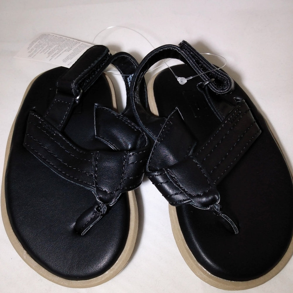 Baby GAP Ankle Strap  Flip Flops True Black New with tags