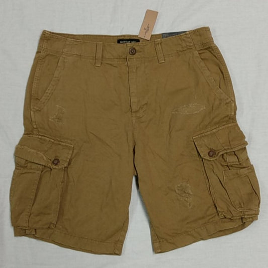 AEO Men's Cargo Shorts-#6342-269 Khaki- New with Tags