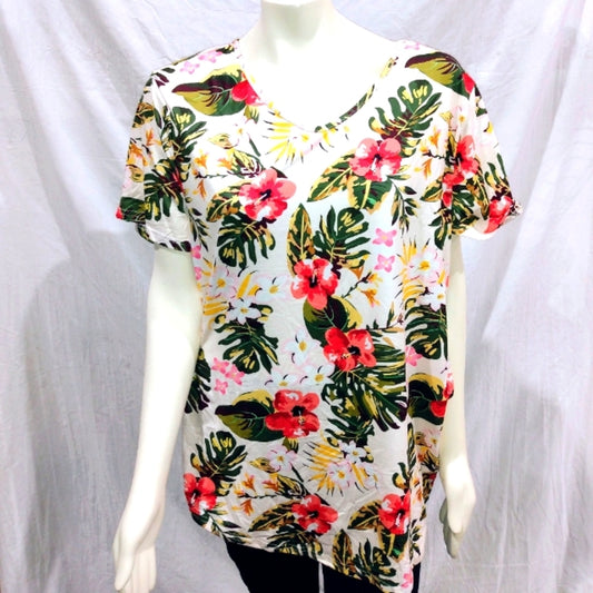 Rosriss Plus Size Collection Floral Shirt-Size 20W-New with Tags