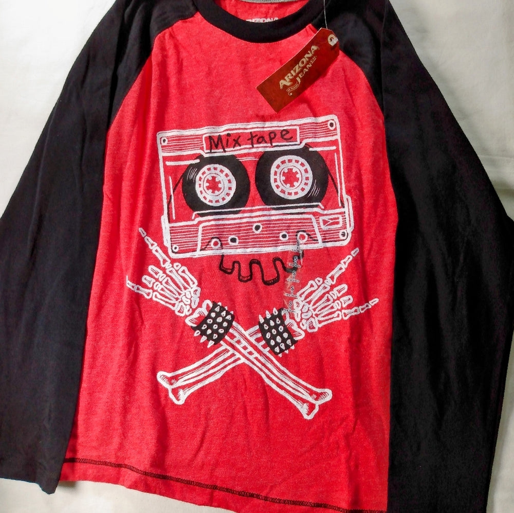 Arizona Red and Black Long Sleeve T-Shirt-Size S8-New with Tags