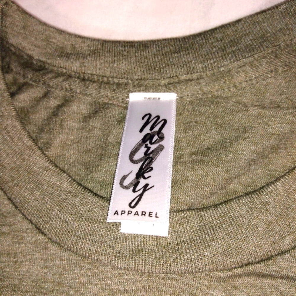 Marky Apparel Olive Crew Neck Tshirt-Medium-New without Tags