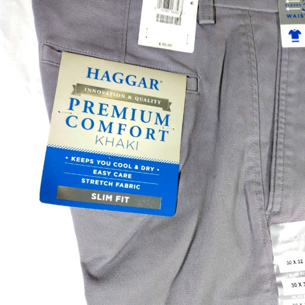 Haggar Premium Comfort Khaki - Grey - 30x32 - New with Tags