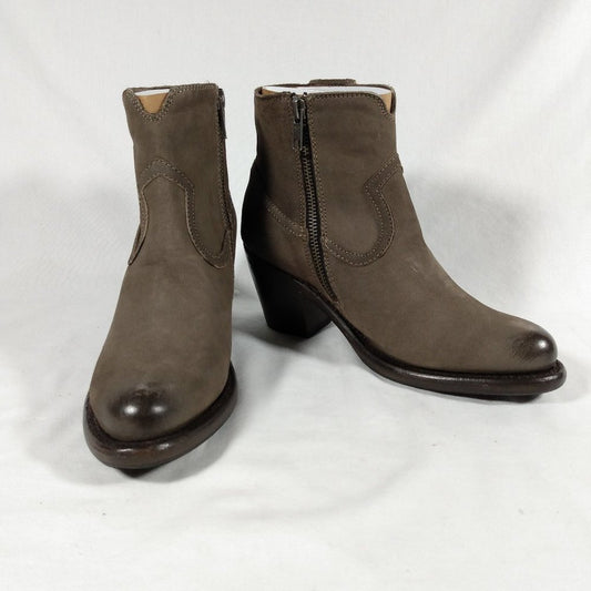 Frye Lillian Western Bootie Grey New in Box