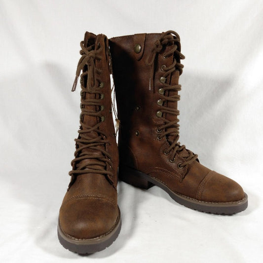 American Eagle Brown Combat Boot, Womens, Style 9144-249