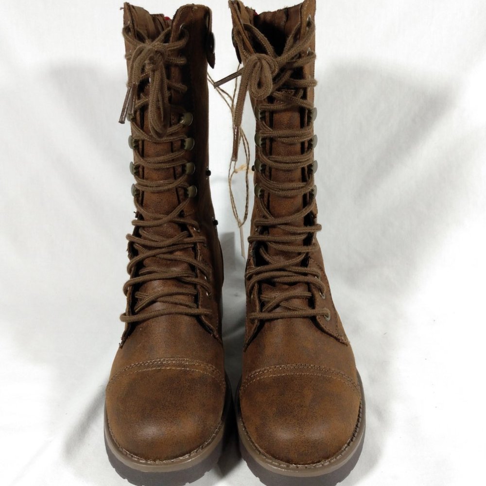 American Eagle Brown Combat Boot, Womens, Style 9144-249