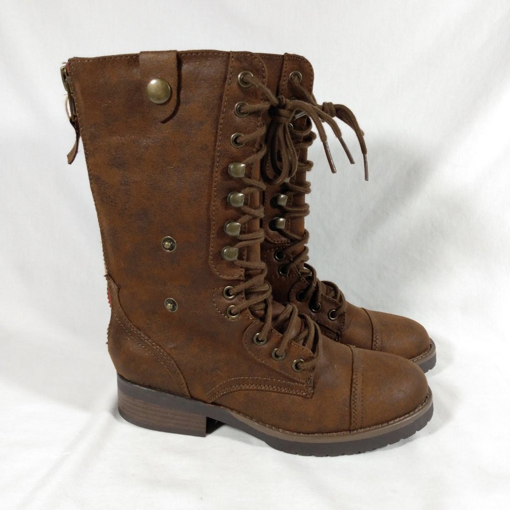 American Eagle Brown Combat Boot, Womens, Style 9144-249