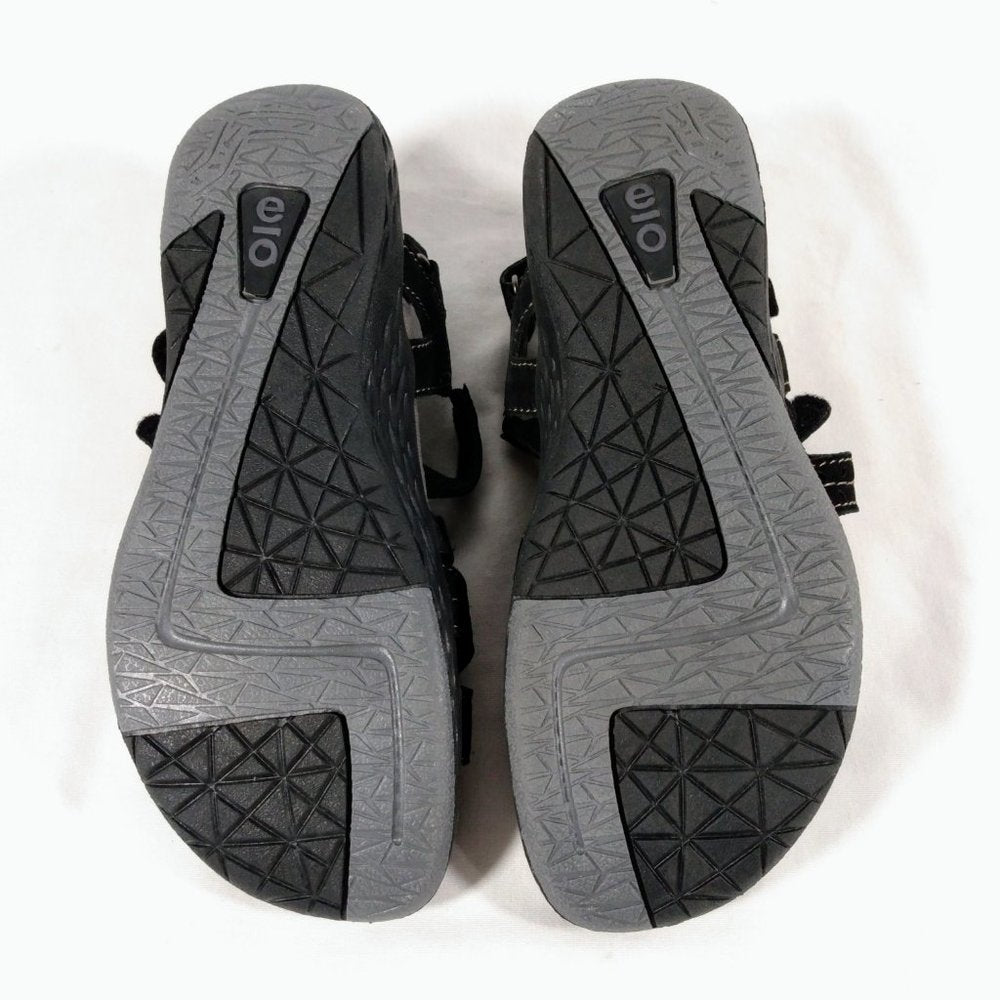 New Earth Origins Westfield Black Strap On Sandals