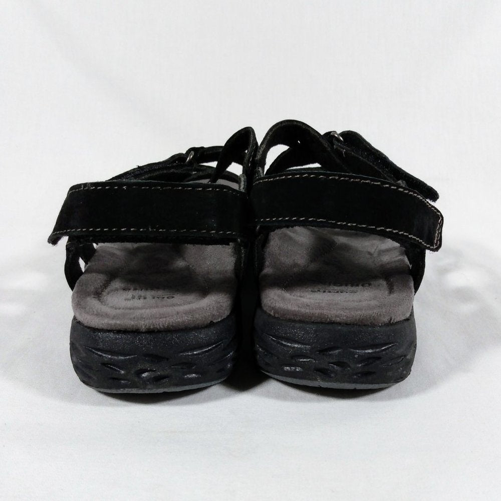 New Earth Origins Westfield Black Strap On Sandals