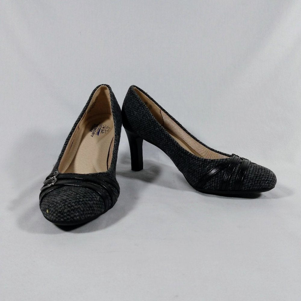 Unworn Lifestride Womens 5.5 Mickie Pump Gry Blk