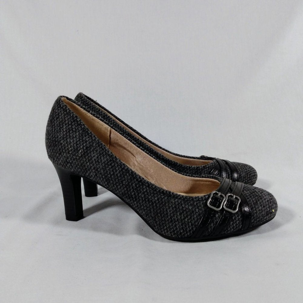 Unworn Lifestride Womens 5.5 Mickie Pump Gry Blk