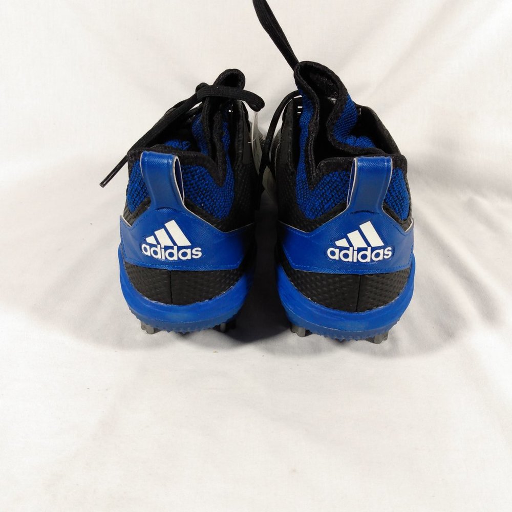 Adidas Adizero Afterburner V Black/Cloud White/Collegiate Royal Metal Cleat-New