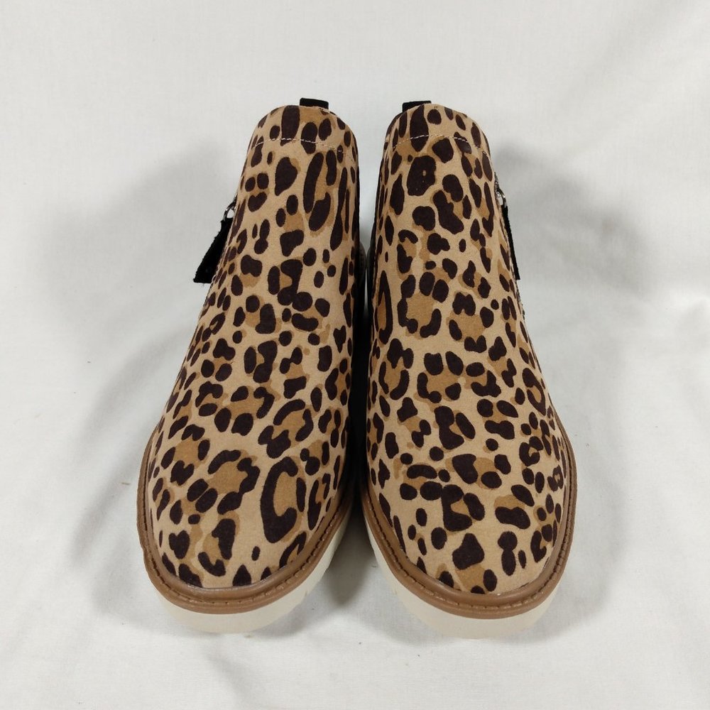 Dr. Scholl's Lanyn Leopard Ankle Boot Tan/Black Various Sizes-New