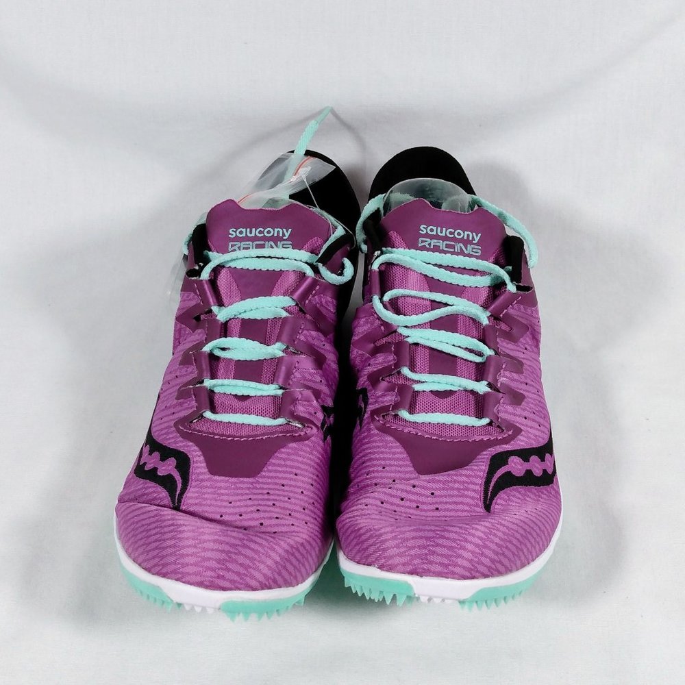 Saucony Women's Endorphin 2 Track Shoe with Carrying Bag- New-Teal/Purple