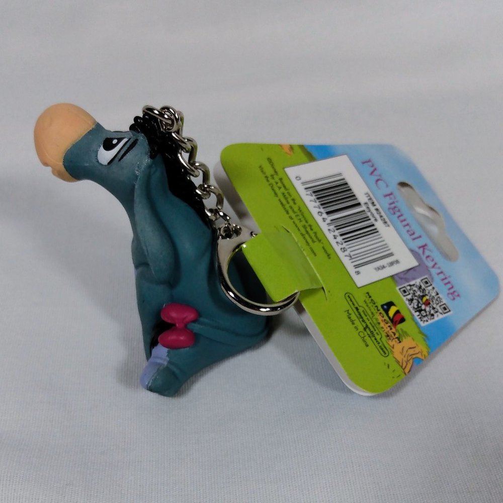 Disney Winnie the Pooh Eeyore PVC Figurine Keychain-New with Tags