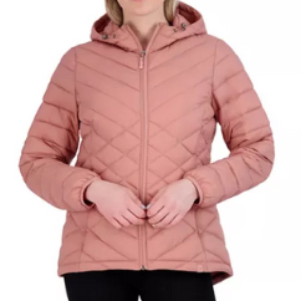 ZeroXposur Brooke Packable Puffer Jacket-Rose-Clay-Medium-New with Tags