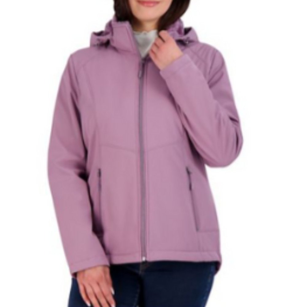 ZeroXposure Lillian Plush-Lined Soft Shell Jacket-Faded Plum-Varius-NWOT