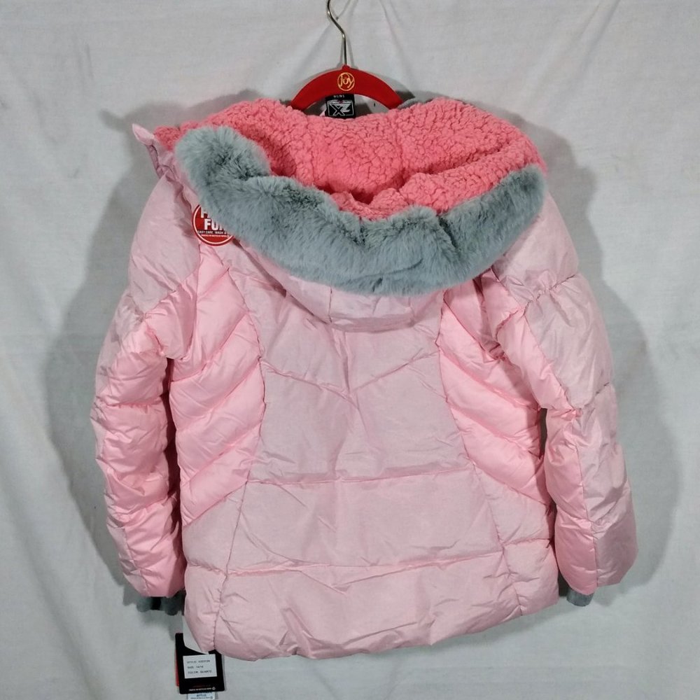 ZeroXposur Girls Amelia Puffer Jacket-Quartz-14/16-New with Tags