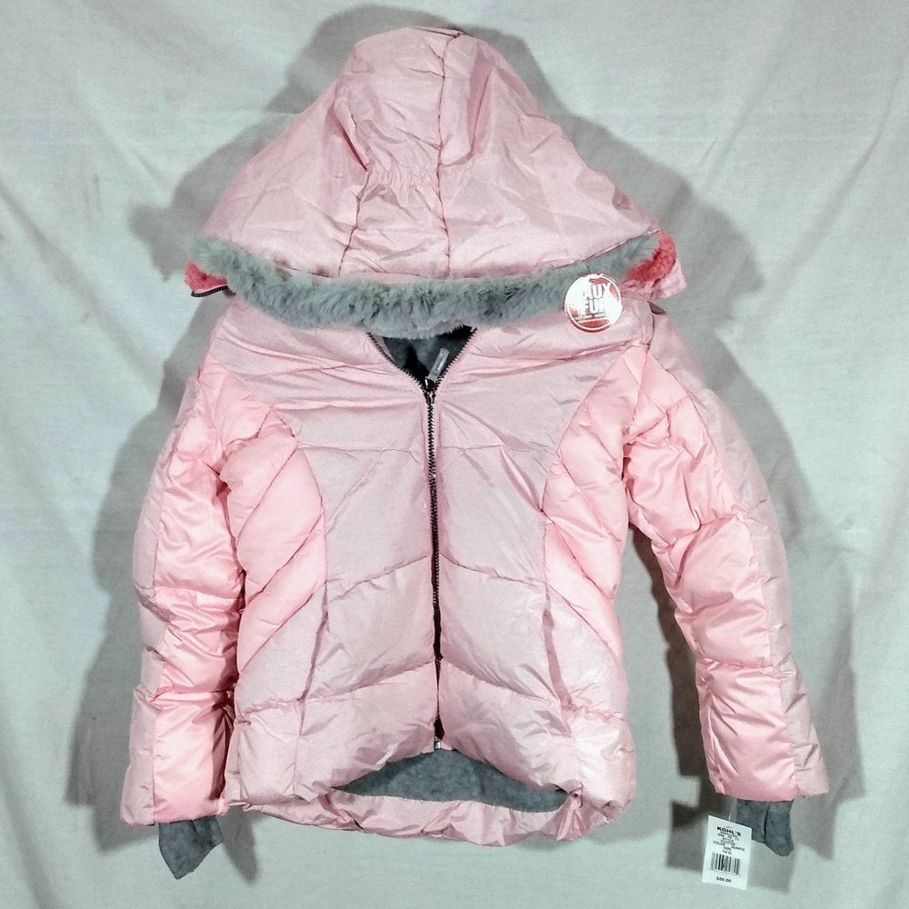 ZeroXposur Girls Amelia Puffer Jacket-Quartz-14/16-New with Tags