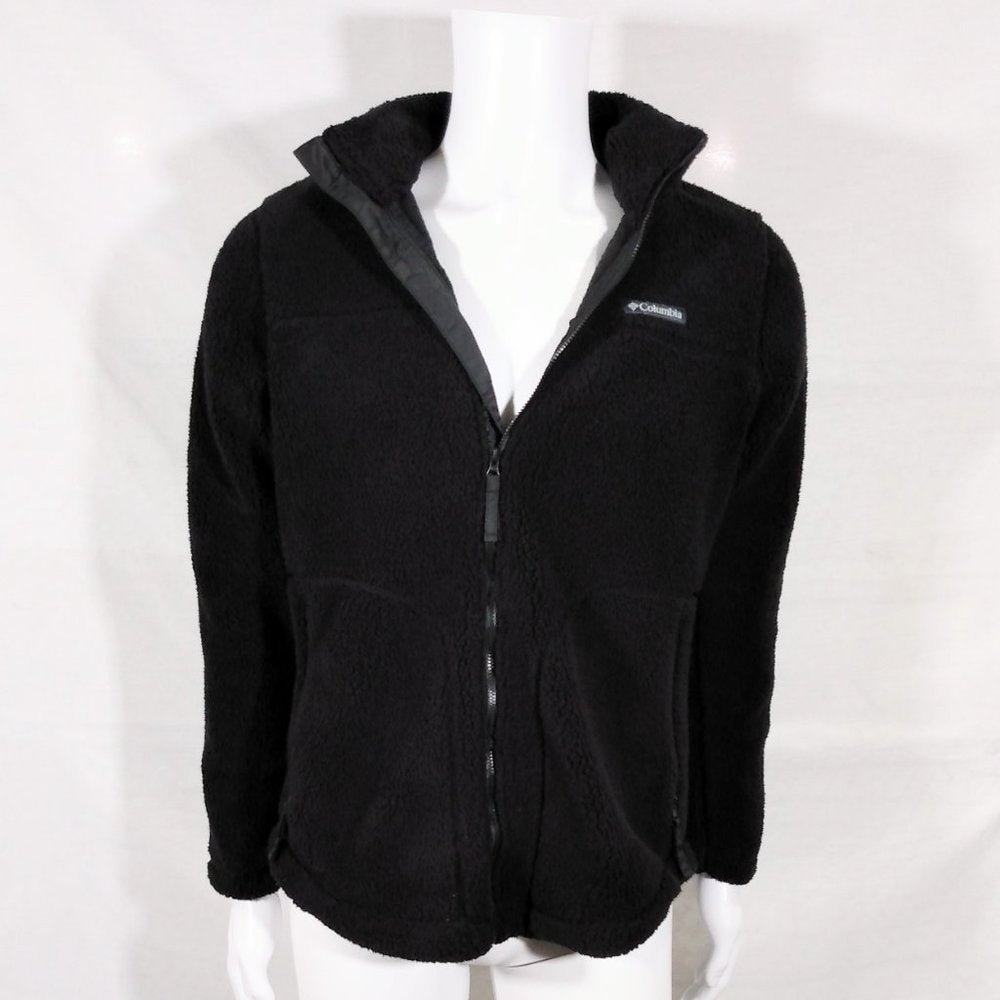 Columbia Rugged Ridge II Sherpa Lined Fleece Jacket-Black-Medium-New without Tag