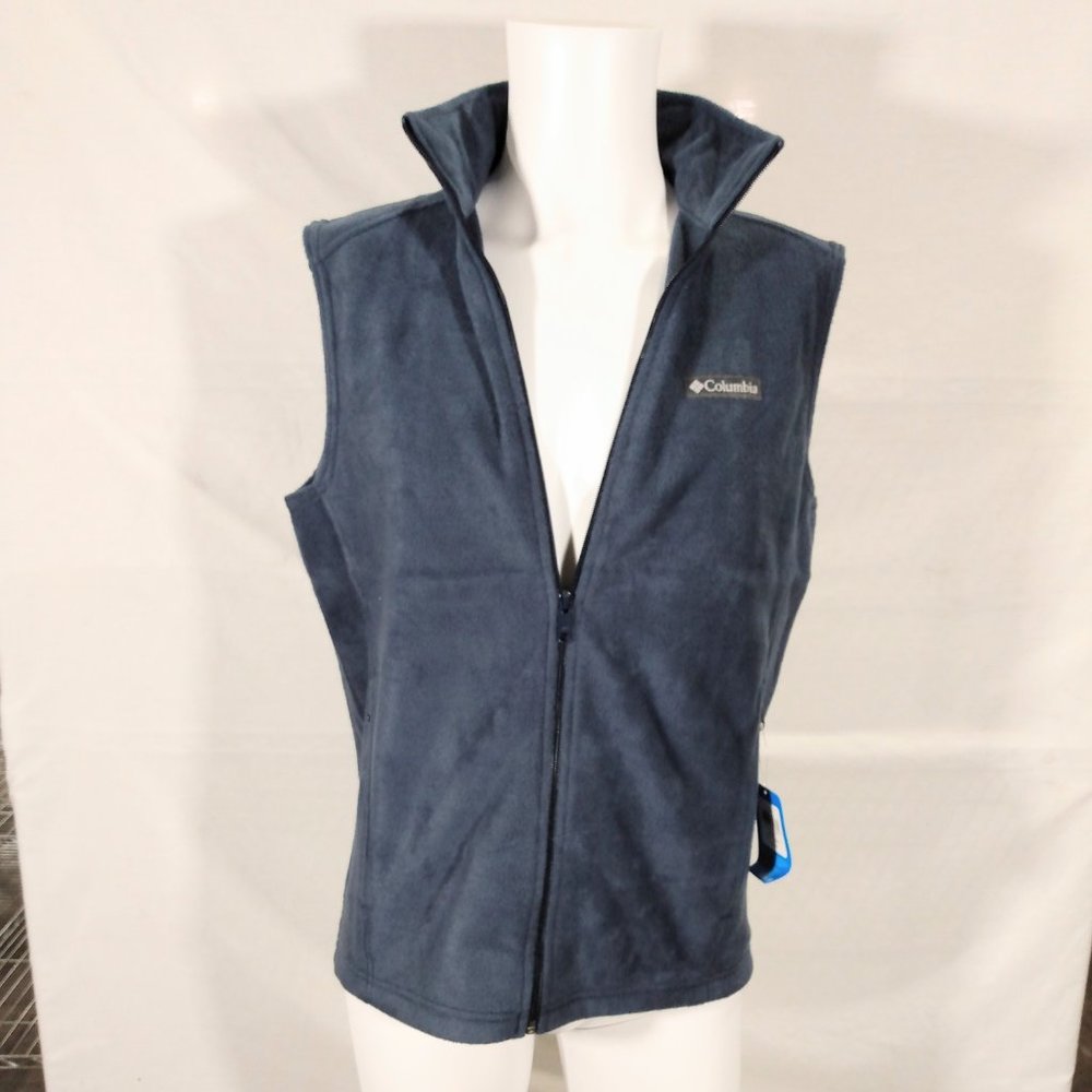 Columbia Mens Steens Mountain Vest-Navy-Small-New with Tags