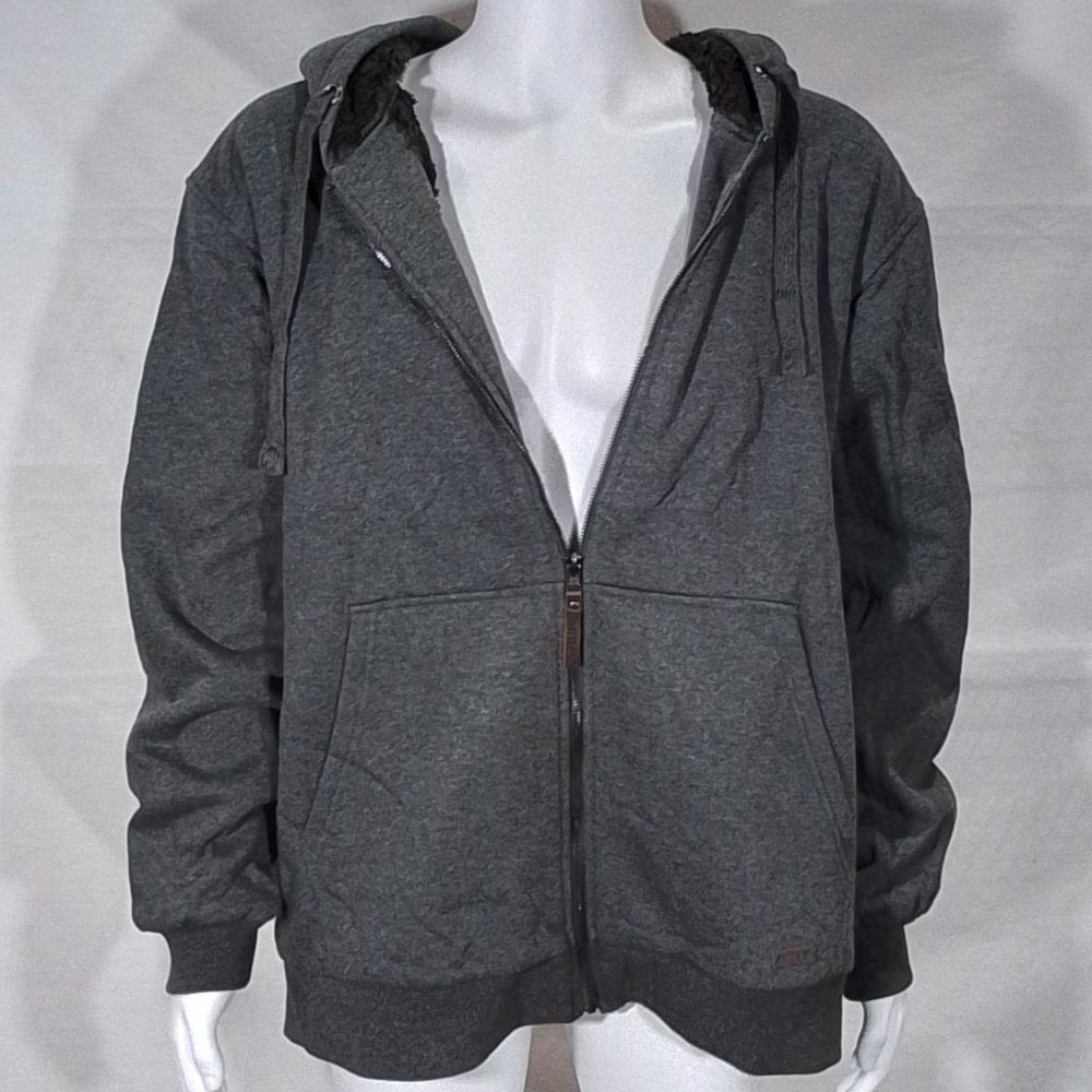 Smith’s Workwear Sherpa Lined Fleece Jacket-Graphite Grey-2XL-New with Tags