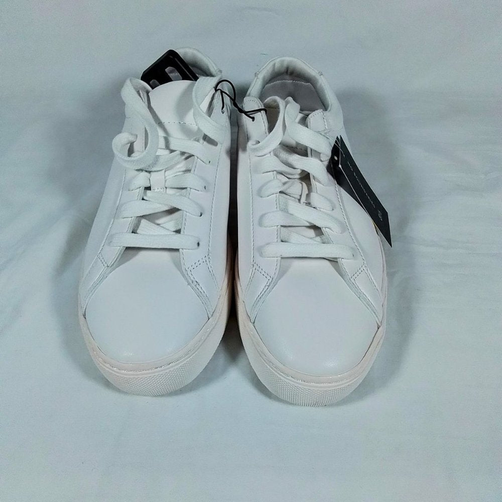 No Boundaries Men's Joshua Casual Fashion Sneakers-White-Size 8.5-Lace Up NWT