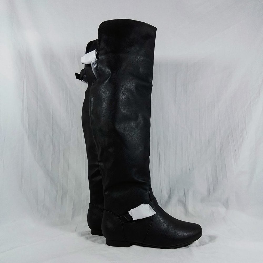 Women's Journee Collection Loft Tall Riding Boot-Black-Size 7-New in Box