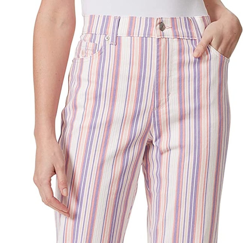 Gloria Vanderbilt Women's Amanda Capri Jean-Ribbon Pink-Various Sizes-NWT