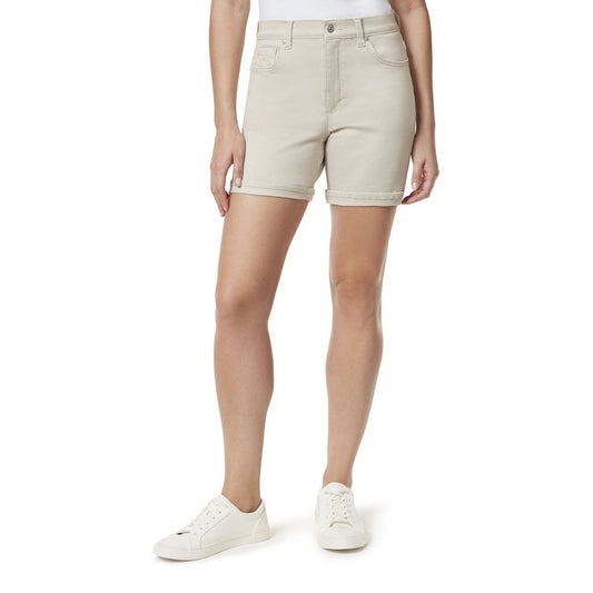 Gloria Vanderbilt Women's Amanda Relaxed Shorts-Stonewood-Size 16-New with Tags