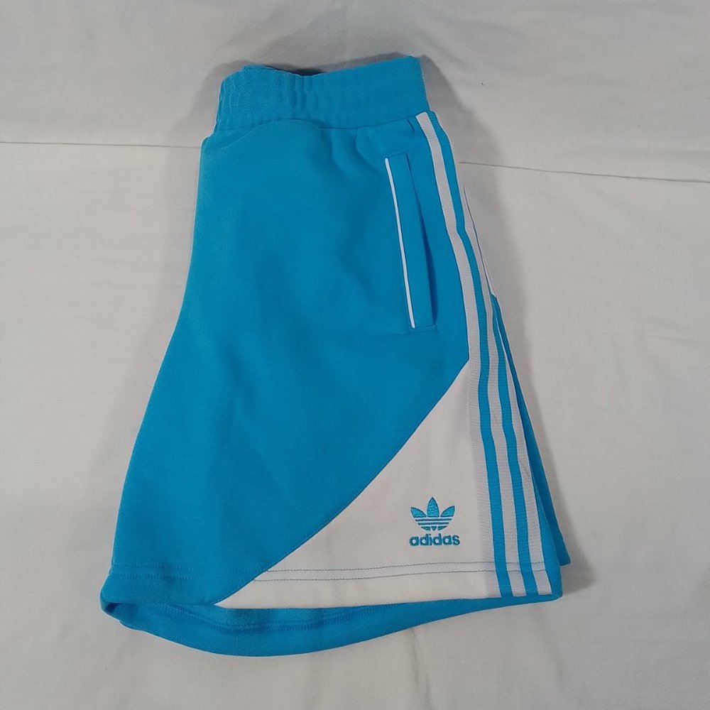 Adidas Originals Men's Superstar Fleece Shorts-Various Sizes-Sky Rush-NWT