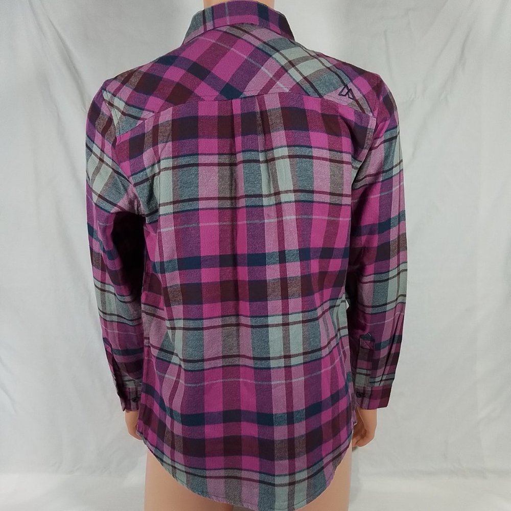 Alpine Design Brushed Flannel Long Sleeve Shirt-Various Sizes-Sunrise Plaid-NWT