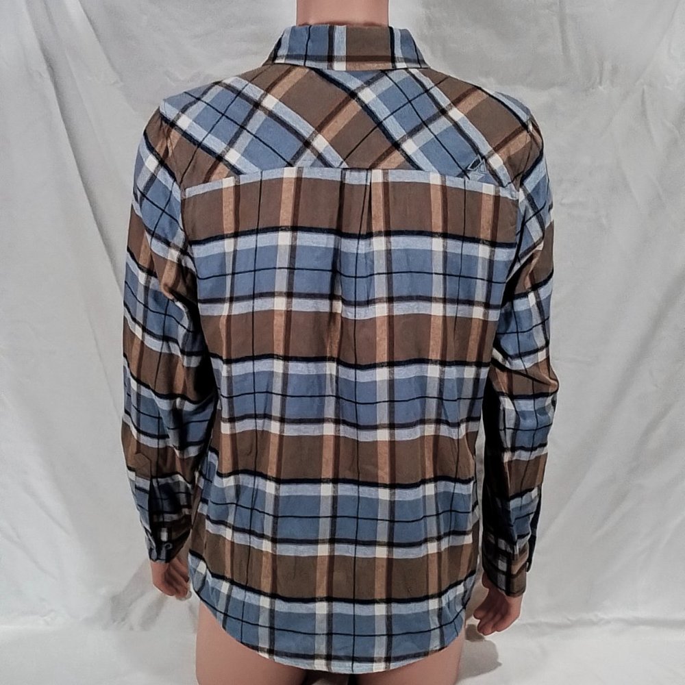 Alpine Design Brushed Flannel Long Sleeve Shirt-Sz M-Mt. Evans Smokey Slate-NWT