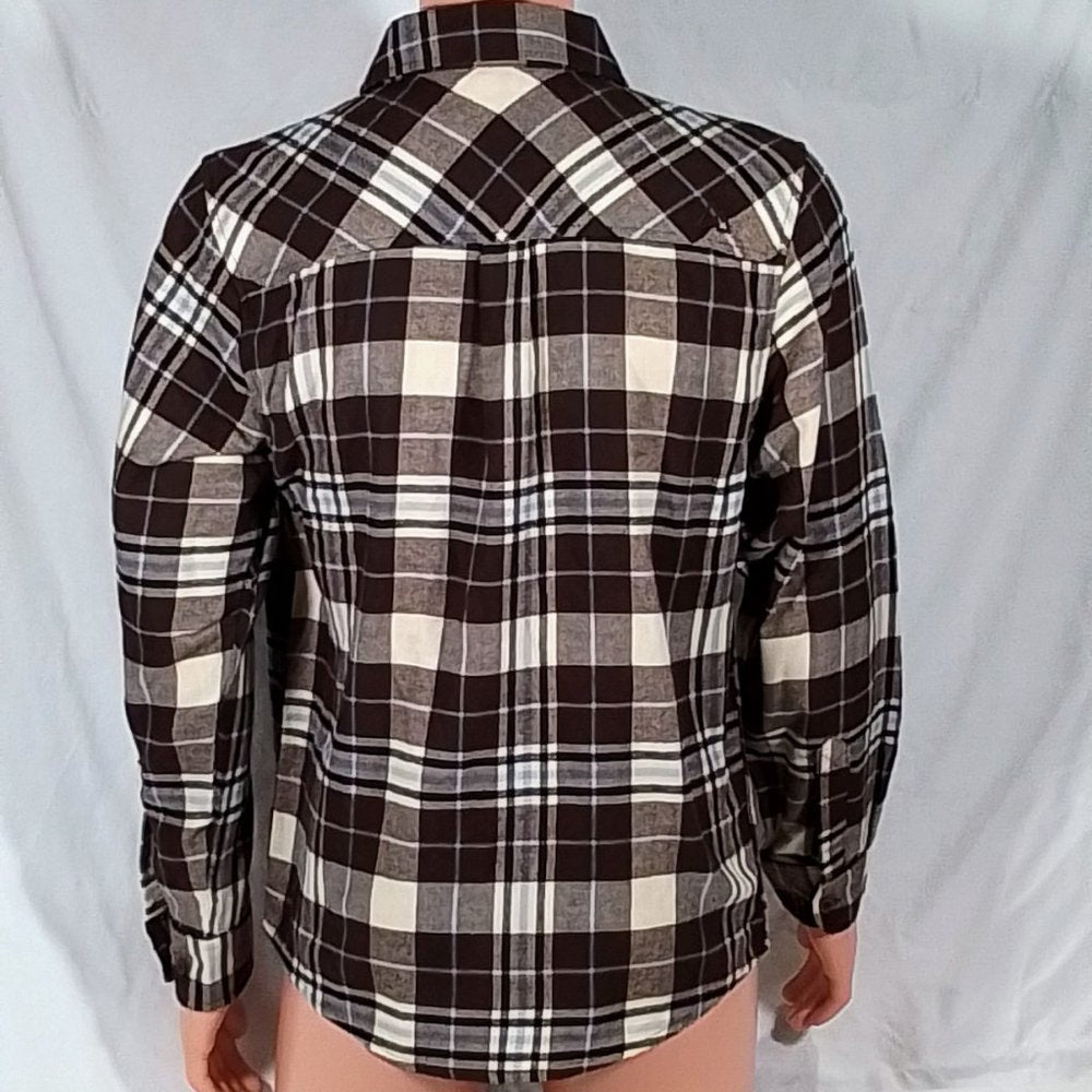 Alpine Design Brushed Flannel Long Sleeve Shirt-Briar Plaid-Size Small-NWT